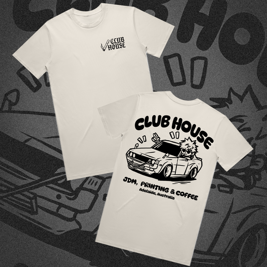 Chibi Club Tee - B/W