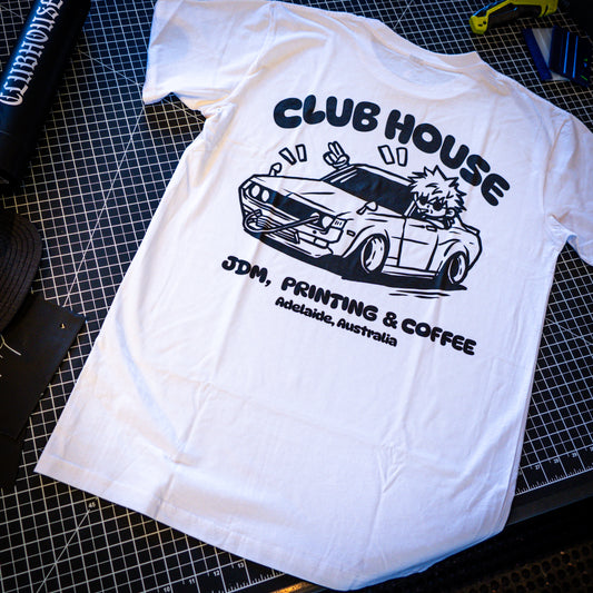 Chibi Club Tee - B/W