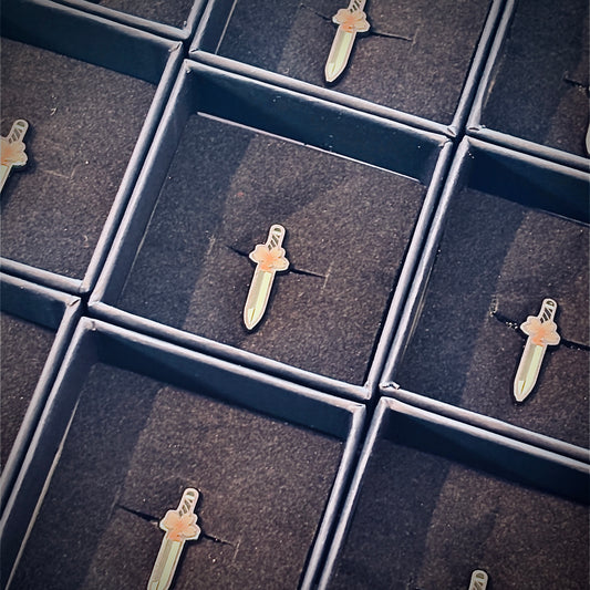 Sakura Tanto Lapel Pin