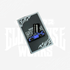Blue Mazda RX-7 FD3S Clubhouse Works enamel pin on backing card