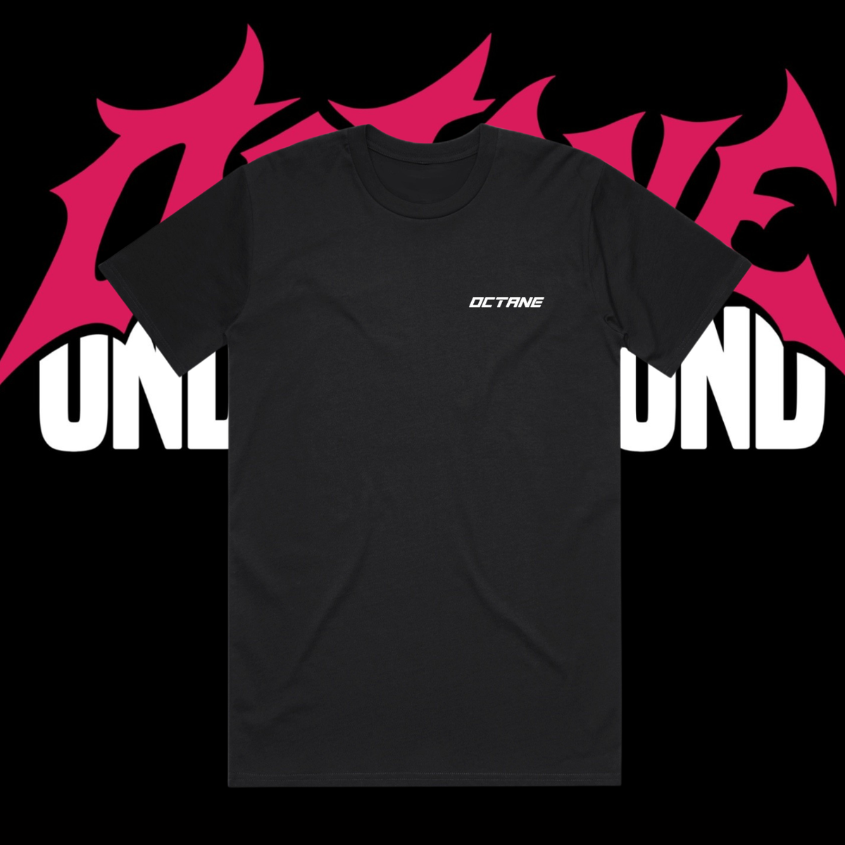 Black Octane Vol. 2 T-shirt with small Octane chest logo